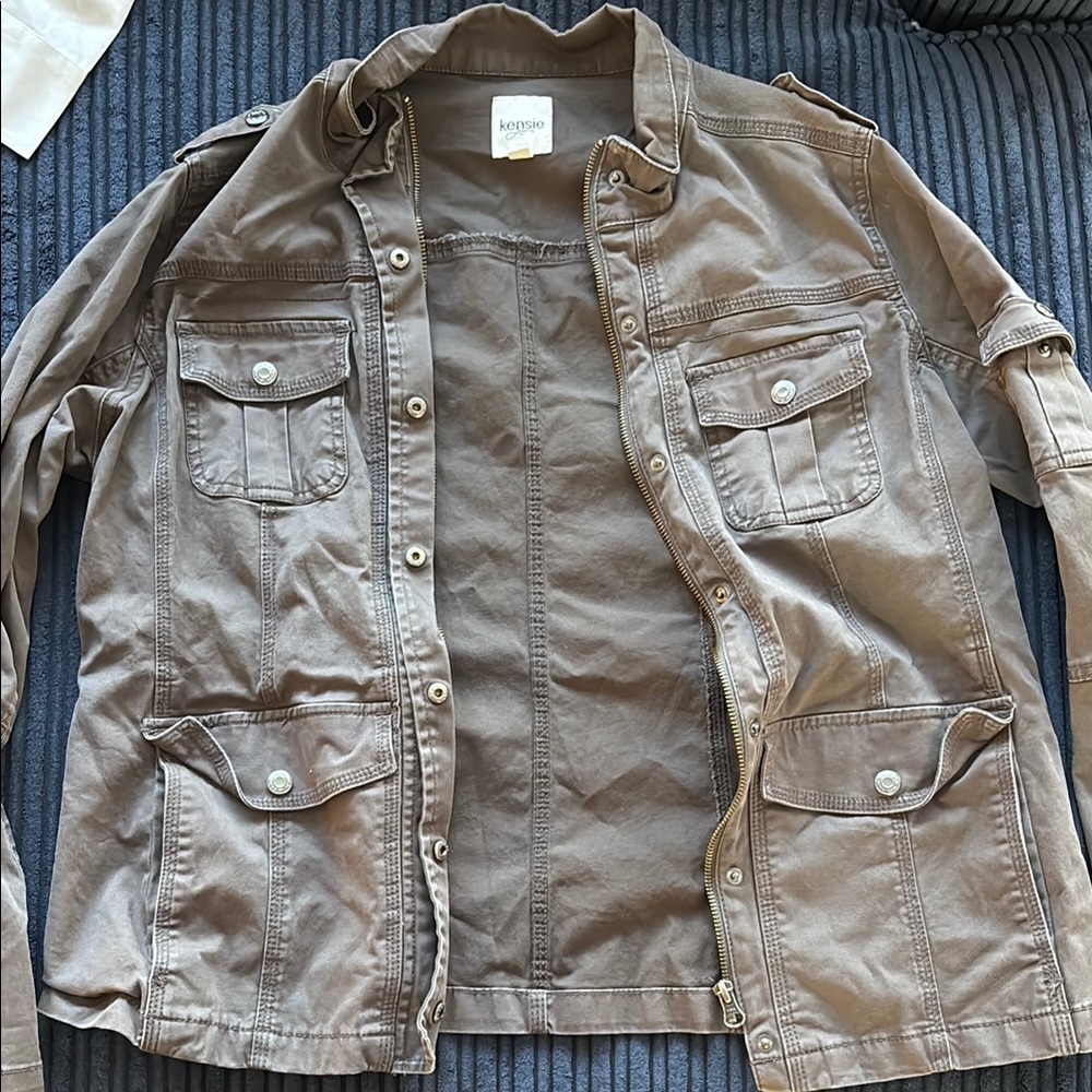 Kensie Tan Utility Jacket